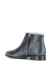 blaue Leder Stiefeletten von Anna Baiguera