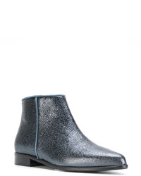 blaue Leder Stiefeletten von Anna Baiguera