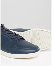 blaue Leder Turnschuhe von Boxfresh