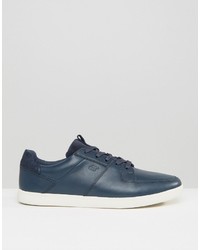 blaue Leder Turnschuhe von Boxfresh