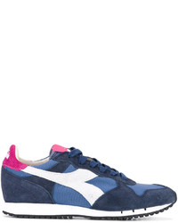 blaue Leder Turnschuhe von Diadora