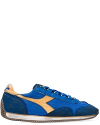 blaue Leder Turnschuhe von Diadora