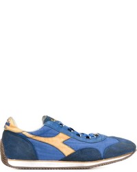 blaue Leder Turnschuhe von Diadora