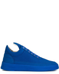 blaue Leder Turnschuhe von Filling Pieces