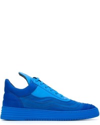 blaue Leder Turnschuhe von Filling Pieces