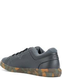 blaue Leder Turnschuhe von Diesel