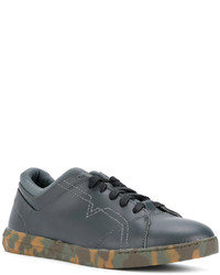 blaue Leder Turnschuhe von Diesel