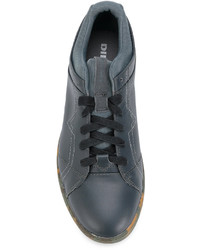 blaue Leder Turnschuhe von Diesel