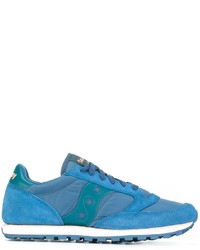 blaue Leder Turnschuhe von Saucony