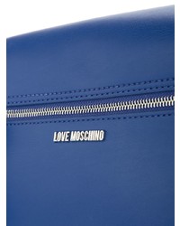 blaue Leder Umhängetasche von Love Moschino