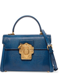 blaue Leder Umhängetasche von Dolce & Gabbana