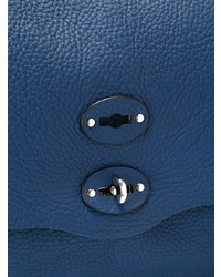 blaue Leder Umhängetasche von Zanellato
