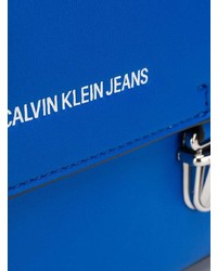 blaue Leder Umhängetasche von Calvin Klein Jeans