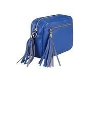 blaue Leder Umhängetasche von ITALYSHOP24