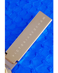 blaue Leder Umhängetasche von Victoria Beckham