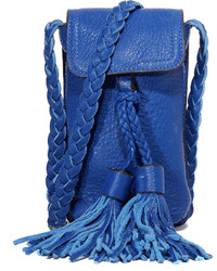 blaue Leder Umhängetasche von Rebecca Minkoff