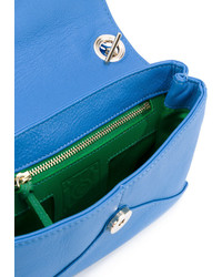 blaue Leder Umhängetasche von Sara Battaglia