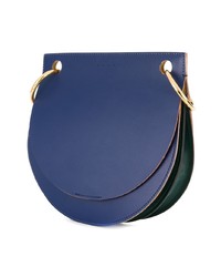 blaue Leder Umhängetasche von Marni