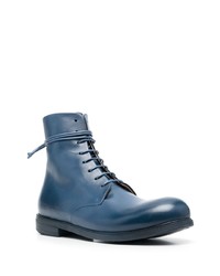 blaue Lederfreizeitstiefel von Marsèll