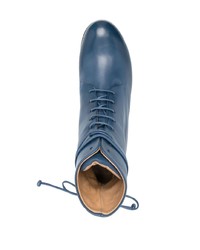 blaue Lederfreizeitstiefel von Marsèll