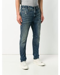 blaue Lederjeans von G-Star Raw Research