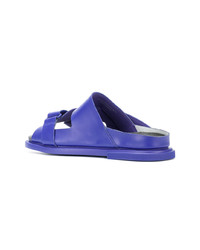 blaue Ledersandalen von Camper