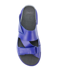 blaue Ledersandalen von Camper