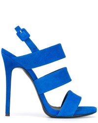 blaue Ledersandalen von Giuseppe Zanotti Design
