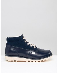 blaue Lederstiefel von Kickers