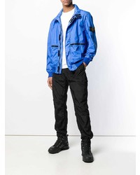 blaue leichte Bomberjacke von Stone Island