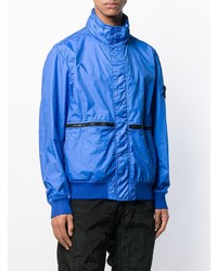 blaue leichte Bomberjacke von Stone Island