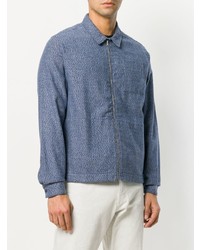 blaue leichte Shirtjacke von YMC