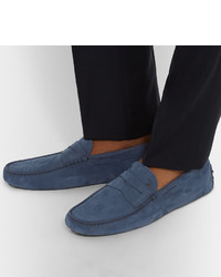 blaue Mokassins von Tod's