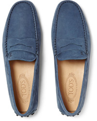 blaue Mokassins von Tod's