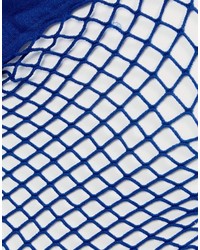 blaue Netzsocken von Asos
