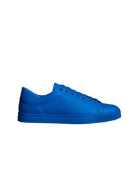 blaue niedrige Sneakers mit Karomuster von Burberry
