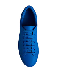 blaue niedrige Sneakers mit Karomuster von Burberry