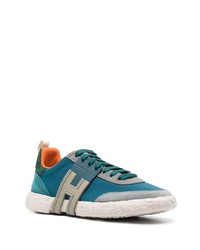 blaue niedrige Sneakers von Hogan