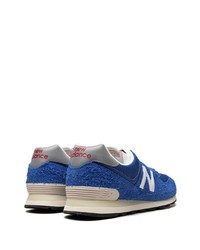 blaue niedrige Sneakers von New Balance