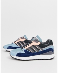 blaue niedrige Sneakers von adidas Originals