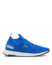 blaue niedrige Sneakers von BOSS