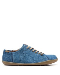 blaue niedrige Sneakers von Camper