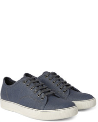 blaue niedrige Sneakers von Lanvin