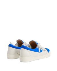 blaue niedrige Sneakers von Giuseppe Zanotti