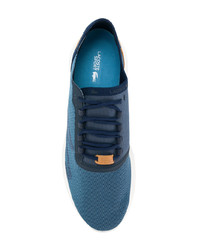 blaue niedrige Sneakers von Lacoste