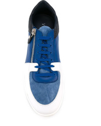 blaue niedrige Sneakers von Versace