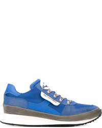 blaue niedrige Sneakers von DSQUARED2