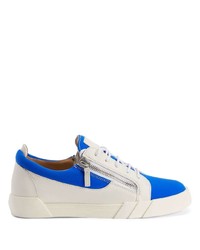 blaue niedrige Sneakers von Giuseppe Zanotti