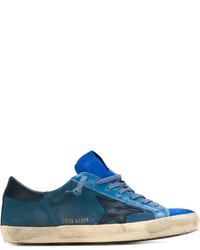 blaue niedrige Sneakers von Golden Goose Deluxe Brand