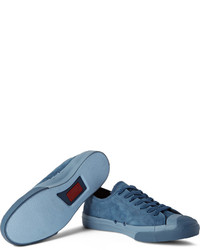 blaue niedrige Sneakers von Converse